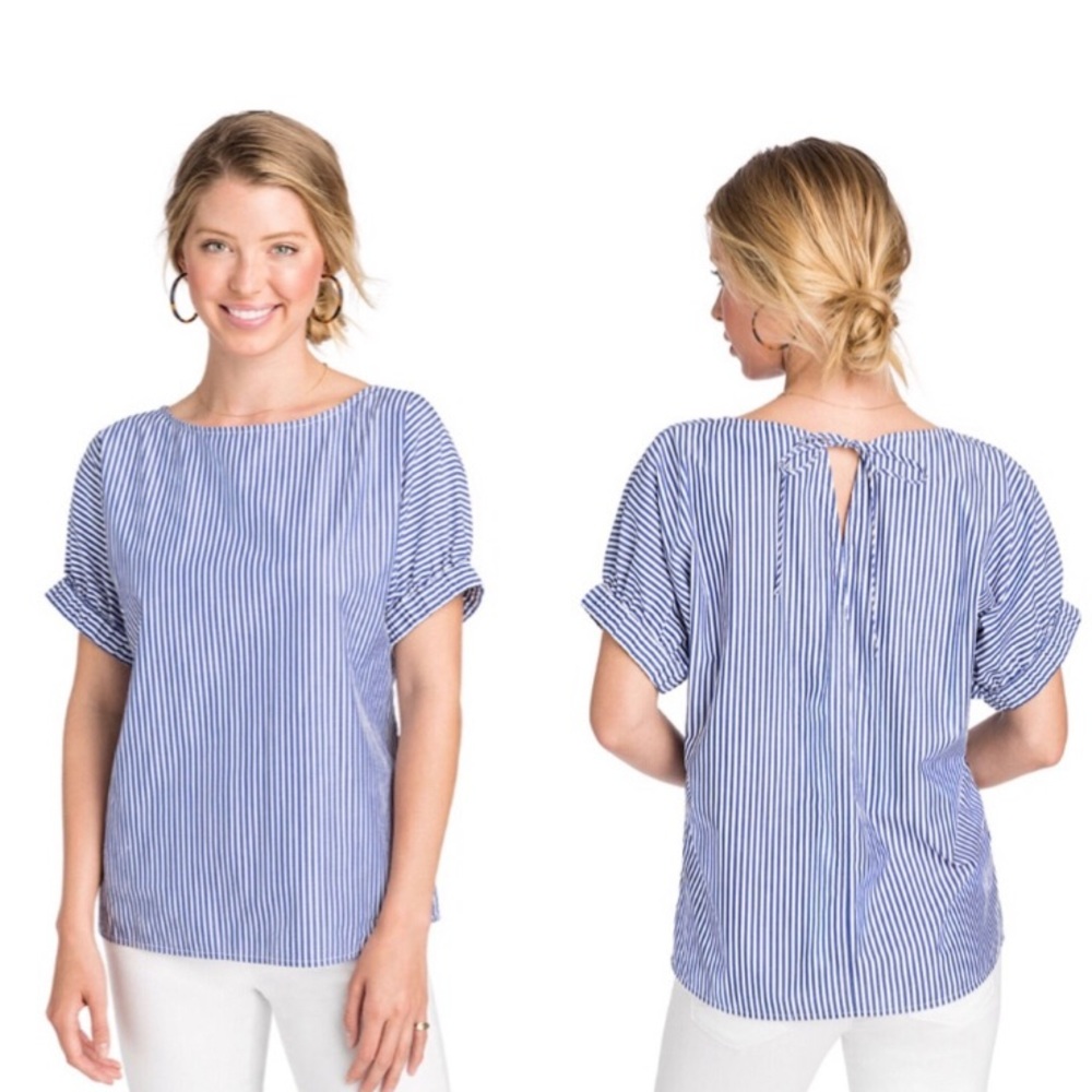 Vineyard Vines | NWT Dollman Sleeve Stripe Blouse